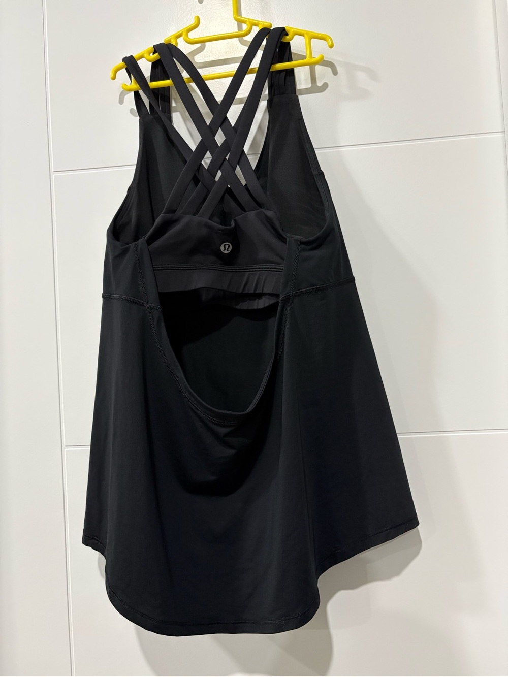 lululemon athletica Black Strappy Open-Back Tank Top